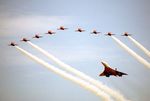 G-BOAB @ EGLF - G-BOAB BAC Concorde & RAF Red Arrows FAB - by PhilR