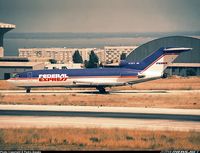 N118FE - Past life of aircraft, old Federal Express logo
Federal Express Boeing 727-25CN SN 19300 346
Delivered 12.1.66 
Another known registration: N8153G - by Pedro Araqao