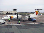 G-JEDF @ EGJB - G-JEDF 2000 DHC-8-300 Flybe GCI - by PhilR