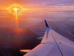 EI-SIL - Northern winter sunset at 3:30pm, on approach to Umeå - by Micha Lueck