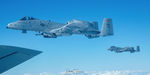 79-0129 - Hog Flight posing off the right hand side of the tanker before departing for home (KBAF) - by Topgunphotography