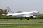 ES-SAK @ LFRB - Airbus A320-214, Landing rwy 07R, Brest-Bretagne airport (LFRB-BES) - by Yves-Q