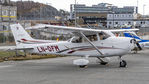 LN-DFM @ ENBR - Parked at technical apron.