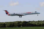 F-GRGK @ LFRB - Embraer EMB-145EU, On final rwy 07R, Brest-Bretagne airport (LFRB-BES) - by Yves-Q