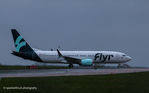 LN-FGJ @ EGSH - Arriving at Norwich for respray into Norwegian livery