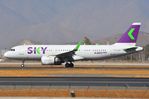 CC-AZJ @ SCEL - Sky A320N taxying for departure - by FerryPNL