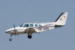 HB-GMN @ LMML - Raytheon 58 Baron HB-GMN Humaritanian Pilot's Initiative Group - by Raymond Zammit