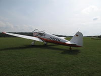 D-ECEH @ EDSV - Klemm 107C D-ECEH at glider airfield Waechtersberg (EDSV) in Wildberg in Germany. - by Ingo Frerichs