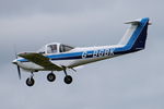 G-BGBK @ EGSH - Landing at Norwich. - by Graham Reeve