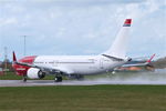 LN-FGJ @ EGSH - Departing from Norwich. - by Graham Reeve