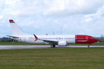 LN-FGJ @ EGSH - Departing from Norwich. - by Graham Reeve