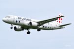 OO-TCQ @ EBBR - Landing at Brussels Airport. - by Jef Pets
