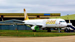 N729AV @ EGNX - An ex Avianca Airbus at East Midlands Airport painted in the colours of new Iraqi airline , Global - by Terry Fletcher