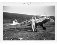 N96661 - Owner Ralph Mitchell pictured with the plane in the 60s. - by Unknown