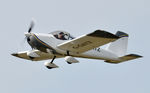 G-OATZ @ EGFH - Visiting RV-12 departing Runway 22. - by Roger Winser