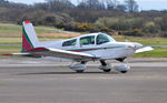 G-BTUZ @ EGFH - Visiting AA5 Tiger. - by Roger Winser