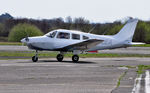 G-CLEA @ EGFH - Visiting Cherokee Warrior II. - by Roger Winser