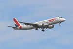 F-HBLB @ LFPG - Embraer 190LR, On final rwy 09L, Roissy Charles De Gaulle airport (LFPG-CDG) - by Yves-Q