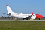 SE-RRS @ EKCH - Norwegian B738 lining-up without tail image - by FerryPNL
