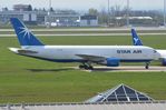 OY-SRL @ EDDP - Former Delta B762 as Star Air freighter in LEJ - by FerryPNL