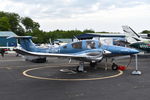 G-GIMT @ EGTB - Diamond DA-62 at Wycombe Air Park. - by moxy