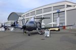 D-FJGA @ EDNY - Pilatus PC-12/45 with 7-bladed MT propeller at the AERO 2023, Friedrichshafen - by Ingo Warnecke