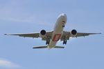A6-EQG @ KORD - Emirates B77W A6-EQG, UAE235 DXB-ORD, short final 10C KORD - by Mark Kalfas