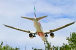 A6-EQG @ KORD - Emirates B77W A6-EQG, UAE235 DXB-ORD, short final 10C KORD - by Mark Kalfas