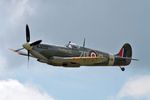 G-ASJV @ EGSU - MH434 (G-ASJV) 1943 VS Spitfire HFlXB RAF Duxford - by PhilR