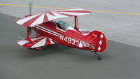 N49331 @ EDQM - Pitts S1T at Hof Airport in Bavaria, after refueling taxi to the Rwy 28 - by Uli