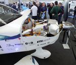 HB-STU @ EDNY - The Airplane Factory / ETH Zürich Cellsius E-Sling 4 with electric motor at the AERO 2023, Friedrichshafen - by Ingo Warnecke