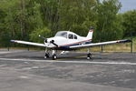 G-AWFZ @ EGLK - Beech A23-19 Musketeer Sport III at Blackbushe. Ex N2811B - by moxy