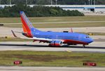 N282WN @ KTPA - SWA 737 canyon blue zx TPA - by Florida Metal
