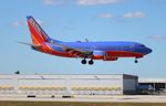 N296WN @ KFLL - SWA 737 canyon blue zx FLL 10R - by Florida Metal