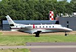 D-CSUN @ EHLE - Now in its new livery. (VistaJet). Work in progress. Some essential parts are still missing and will be fitted soon .
Former Air Hamburg