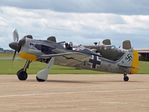 F-AZZJ @ EGSU - F-AZZJ Flugwerk FW-190 A8/N Replica Flying Legends Duxford - by PhilR