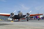 F-AZLL @ LFPB - Lockheed 12A Electra Junior at the Aerosalon 2023, Paris