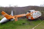 D-HMMM - MBB Bo 105C (minus rotors) awaiting restoration at the Internationales Luftfahrtmuseum, Schwenningen