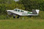 N152JP @ LFRB - Beech V35 Bonanza, Landing rwy 25L, Brest-Bretagne airport (LFRB-BES) - by Yves-Q