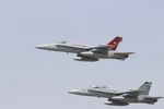 165218 @ KDVN - Top plane, flying over the Quad Cities Air Show - by Glenn E. Chatfield