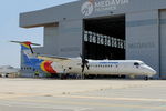 9S-AAN @ LMML - Bombardier DHC-8 9S-AAN Congo Airways - by Raymond Zammit