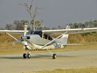ZS-SOK - Take-off at ABU Airstrip, Okavango Delta / Botswana - by Eva Prueckl