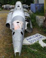 24 - Fouga CM.175 Zephyr (wings and tailplanes dismounted, awaiting restoration) at the Musee de l'Epopee de l'Industrie et de l'Aeronautique, Albert