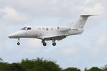 F-HYRL @ LFRB - Embraer EMB-500 Phenom, On final rwy 25L, Brest-Bretagne airport (LFRB-BES) - by Yves-Q