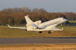 OO-LUM @ LFRB - Dassault Falcon 7X, Take off rwy 07R, Brest-Bretagne airport (LFRB-BES) - by Yves-Q