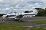 G-FLYK @ EGLK - Beech B200 King Air at Blackbushe. Ex D-IKOB - by moxy