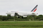 F-GUGR @ LFRB - Airbus A318-111, Landing rwy 25L, Brest-Bretagne airport (LFRB-BES) - by Yves-Q