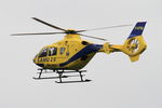 F-HTIN @ LFRB - Eurocopter EC-135T-2, On final rwy 25R, Brest-Bretagne airport (LFRB-BES) - by Yves-Q
