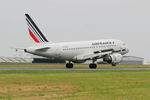 F-GUGM @ LFRB - Airbus A318-111, Landing rwy 25L, Brest-Bretagne airport (LFRB-BES) - by Yves-Q
