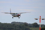 F-HFTR @ LFRB - Textron Aviation Inc. Grand Caravan 208B, On final rwy 25L, Brest-Bretagne airport (LFRB-BES) - by Yves-Q